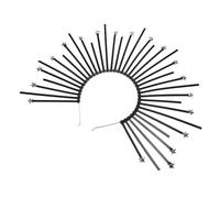 WEKADRIN Goddess Radiant Crown Headband Mary Style Party Hair Clasp Decorative Headband for Women Festive Occasions