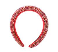 WEKADRIN Gorgeous Rhinestone Headband for Women Elegant Crystal Hair Accessory Padded Wide Hair Band for Weddings Parties and Special Occasions Design