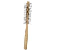 WEKADRIN Hairbrush for Blow Drying and Curly Roll Comb - Compact Slim Styling Brush with Nylon Bristle and Schima Wood Handle for Hair Styling at Home Or Salon