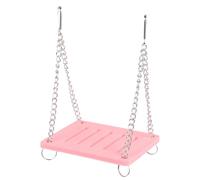 WEKADRIN Hamster Swing Pink DIY Small Pet Nest for Hamsters and Small Animals, Simple Funny Swing for Cage Play and Indoor Pet Entertainment
