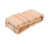 WEKADRIN Hamster Wooden Ladder Toy 60cm Climbing Bridge for Small Animals Gerbils Rats Mouse Chew Toy Indoor Enrichment