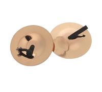 WEKADRIN Hand Cymbals Mini Finger Cymbals for Belly Dance Copper Percussion Instrument with Bright Finish for Preschool Montessori Party