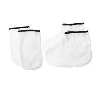 WEKADRIN Hand Foot Mask Cover Gloves Paraffin Wax Gloves Set Exfoliating Mittens for Spa