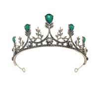 WEKADRIN Handcrafted Baroque Rhinestone Tiara Wedding Crystal Headband for Women and Vintage Bridal Crown for Elegant Events