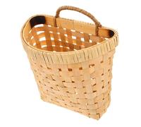 WEKADRIN Handmade Bamboo Hanging Basket Woven Wall Planter with Lightweight Portable Design for Kitchen Storage Fruit Display Wedding Decor and Garden Wall Organizer