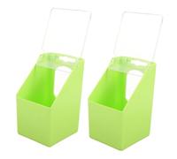 WEKADRIN Hanging Parrot Feeder Bird Food Container Large Capacity Plastic 14X9X8Cm Hanging on The outside The Cage for Birds Pigeon