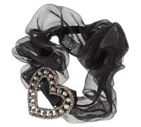 WEKADRIN Heart Hair Ties Elastic Hair Scrunchies for Durable Stylish Ponytail Holders for Parties School and Daily Wear Versatile Bracelet Design Material