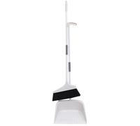 WEKADRIN Heavy Duty Broom and Dustpan Set Suitable for Surface Cleaning with Soft Bristles Ergonomic Handle and Sturdy Plastic and Metal Construction at Home