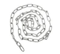 WEKADRIN Heavy Duty Stainless Steel Dog Pulling Chain Pet Safety Link for Home Outdoor Industrial Use Strong Metal Chain for Secure Training and Chew Resistance