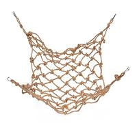 WEKADRIN Hemp Rope Climbing Net for Parrots Small with Hanging Buckle Bite-resistant Bird Cage for Budgie Macaw Parakeet Physical and Mental Health Play Gym