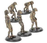 WEKADRIN Human Evolution Model Plastic Educational Playthings for Primitive Man Figures Teaching Tool for Boys Learning History