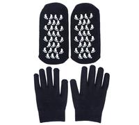 WEKADRIN Hydrating Moisturizing Gel Gloves and Socks Set 2 Pairs for Dry, Rough Skin Repair - Hand and Foot Care with Nourishing Gel, Unisex, Random Color