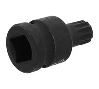 WEKADRIN Impact Drive Low Profile Triple Square Spline Socket Tool for Brake Caliper Screws Compact and Portable Remover for Efficient Brake Maintenance Suitable for Professionals and DIY