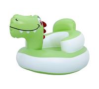 WEKADRIN Inflatable Seat Dragon Shape Portable Floor Chair for Boy Girl Months and Up Back Support Cushion Easy to Inflate and Clean Light Green