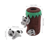 WEKADRIN Interactive Plush Squeaky Sloth Dog with Raccoon Puzzle Burrow for Small Medium Large Dogs Chew and Teaser Enrichment for Puppy Biting and Mental Stimulation