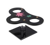 WEKADRIN Japanese Style Acrylic Sushi Roll Holder with Stable Base Black Cone Stand for Hand Rolled Sushi and Ice Cream Cones Kitchen Essential for Household Use and Party Serving