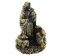 WEKADRIN Jesus Shepherd Resin Figurine 7.2x5.7x10.1cm Small Shepherd Statue Home Decor Desktop Ornament Sacred Resin Craft Sculpture for Church and Living Room