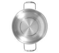WEKADRIN Korean Stainless Steel Soup Pot Double Handle Scald Lightweight Ramen Noodle Pot for Camping Outdoor Cooking Multi Function Seafood