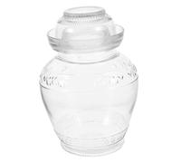 WEKADRIN Large Capacity Glass Pickle Jar Heat-resistant Transparent Food Storage Container with Sealing Lid for Kitchen and Restaurant Use