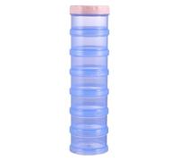 WEKADRIN Large Capacity Portable Pill Box with Sealed Design Multifunctional Capsule Holder for Travel Home Business Trips Suitable for Pills Powder Tea Storage in Blue