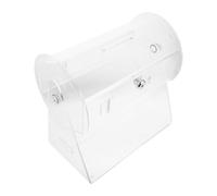 WEKADRIN Large Raffle Drum Ticket Roller Cage Acrylic Spinner with Handle for Prize Draws and Bingo Events - Professional Lottery Drum for Tickets and Ballots