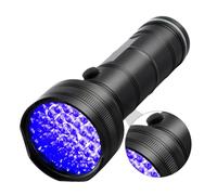 WEKADRIN LED UV Black Light Flashlight Torch Compact Sturdy Design with Wide Long-Range Irradiation Water and Fall Resistant for Fluorescence Detection Pet Urine Hunting and Mineral
