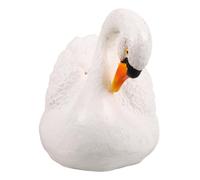 WEKADRIN Lifelike Swan Sculpture Ornament for Garden Courtyard Small Floating Outdoor Decoration Fit for Ponds Patios and Public Parks Nature Inspired Bird Figurine Enhancing Visual Appeal