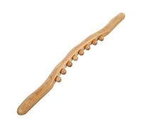 WEKADRIN Light Brown Massage Tool Beech Acupuncture Point Gua Sha Stick Multifunctional Manual Meridian Scraping Relaxation for Neck Shoulder Foot Back Therapy
