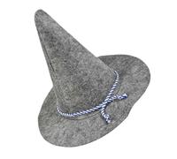 WEKADRIN Light Grey Scarecrow Hat for Adults and Lightweight Witch Wizard Headwear for Halloween Costume Parties Eye-catching Cosplay Accessory with Comfortable Fit and Stylish Design
