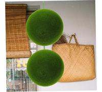 WEKADRIN Lightweight Artificial Moss Ball Foam Faux Greenery Decorative Sphere for Home Garden Vase Bonsai No Water Needed Realistic Fake Moss Ornament for Indoor Outdoor Decor