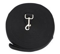 WEKADRIN Long Black Nylon Pet Training Leash with Metal Clasp for Dogs Cats Puppies Walking and Obedience