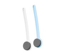 WEKADRIN Long Handle Bath Scrubber Brush 2Pcs Soft Bristles Back Cleaning Massage Tool for Suitable for Elderly and Mobility Aid