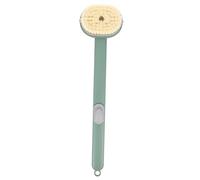 WEKADRIN Long Handled Back Exfoliating Brush Portable Bath Scrubber for All Body Parts Easy Grip Shower Brush with Hanging for Storage and Skin Health Improvement
