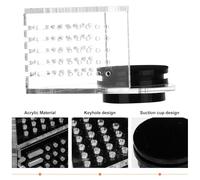 WEKADRIN Magnetic Red Aquarium Feeder Fish Food Holder Material Solid Structure Anti-fall Design Smooth Water Flow Suitable for Fish Tanks and Aquariums