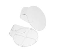 WEKADRIN Makeup Mixing Palette Set 2pcs Small Acrylic Round 4-compartment Foundation Blending Plates Cosmetic Mixing Trays for Professional Makeup Artists and Travel Use