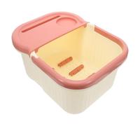 WEKADRIN Massage Foot Soaking Tub Small Size Milk White Foot Bath Basin for Home Spa Relaxation