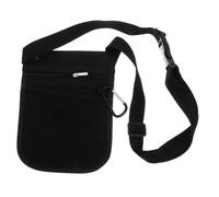 WEKADRIN Medical Waist Bag Nurse Tool Organizer Black Shoulder Pouch with Multiple Pockets for Healthcare Professionals Portable Medical Supplies Storage