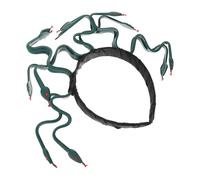 WEKADRIN Medusa Snake Headpiece Deep Green Cosplay Accessory for Halloween Party Photo Prop with Strong Wear Resistance and Easy Design