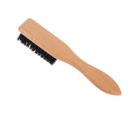 WEKADRIN Men's Beard Brush with Natural Bristle and Wooden Handle Portable Ergonomic Beard Comb for Mustache Grooming and Styling and Shaving Maintenance
