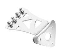 WEKADRIN Metal Banjo Tailpiece 4-String Chrome Finish and Triangle Pattern, Traditional Banjo String Accessory for Musical Instrument Replacement in Uk
