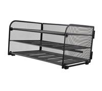 WEKADRIN Metal Desk Paper Tray Organizer Detachable File Holder for Office Desktop Sturdy Document Storage Rack Space-saving Desktop Paper Organizer for Files Letters Magazines