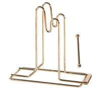 WEKADRIN Metal Ticket Dispenser with Stable Base Practical Table Ticket Holder for Charity Events and Parties Smooth Rounded Edges Reliable Roll Stand Gold Finish