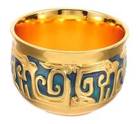 WEKADRIN Metal Wine Cup Zinc Alloy European Style Decorative Reusable Goblet for Hotel Banquets and Elegant Wine Tasting with Metal Texture