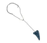 WEKADRIN Mini 6-hole Ocarina for Beginners, Dark Blue Dolomite Music Instrument with Lanyard, Student and Boys and Girls Introductory Wind Instrument for Music Learning and Performance Random Color