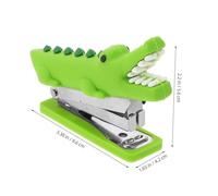 WEKADRIN Mini Cartoon Crocodile Stapler Portable Handheld Book Stapler Non-Slip Feet for School Office Home Study Stationery Teacher Supplies