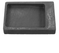 WEKADRIN Mini Ink Stone Calligraphy Grinding Inkslab for Writing and Painting, Portable Chinese Inkstone Preserve for Students and Artists, Square Calligraphy Accessory for Art Practice