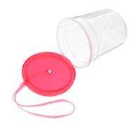 WEKADRIN Mini Reptile Feeding Box Lid and String, Plastic Mini Turtle Tank for Betta Fish and Insect Cups, Practical Pet Breeding Container for Small Reptiles and Aquatic Pets Random Color