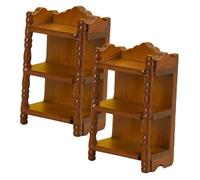 WEKADRIN Miniature Storage Shelf for Dollhouse Multi-functional Display Rack for Mini Furniture Books and Plants for Doll House Decor and Landscape Gardening Accessories