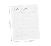 WEKADRIN Minimalist Wall Calendar July to December Thick Ink-safe Paper Monthly Hanging Planner for Office and School Scheduling Stylish Wall Organizer for Task Management