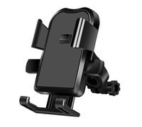WEKADRIN Motorcycle Handlebar Phone Mount with Non Slip Soft Pads One Hand Quick Access Bracket for Smartphones Rotatable Bike Cell Holder for Secure Cycling Use